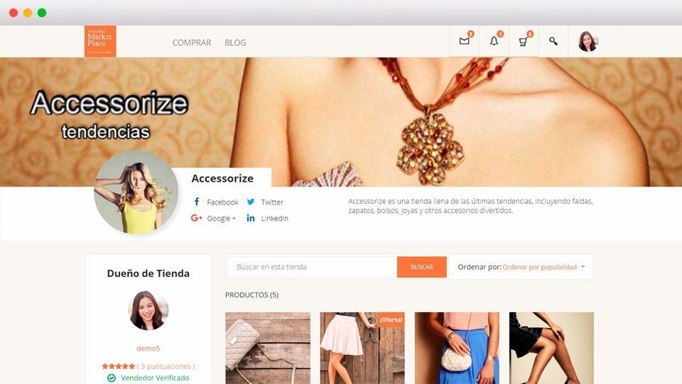 Tienda Personalizada - Andorra MarketPlace